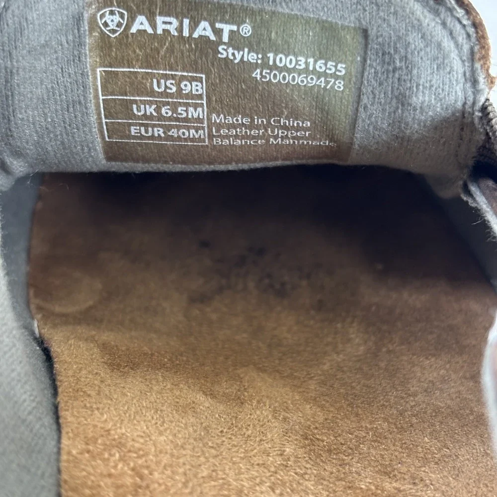 Ariat Ryder Cruiser Women's US 9B Palm/Brown Leather Comfort Slip-On Loafer Shoe